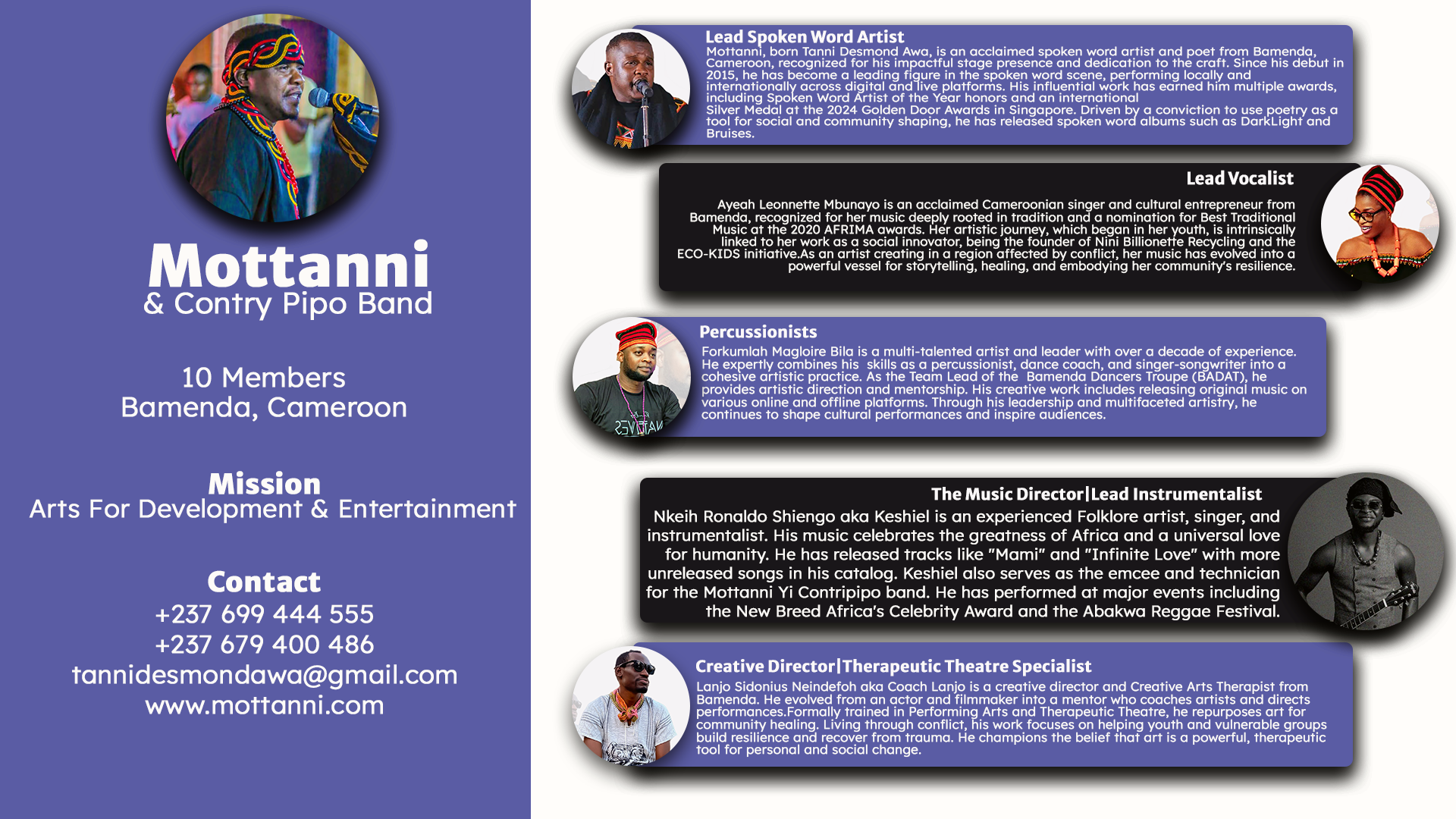 Mottanni Mini-Residency Program Bandjoun Station Flyer