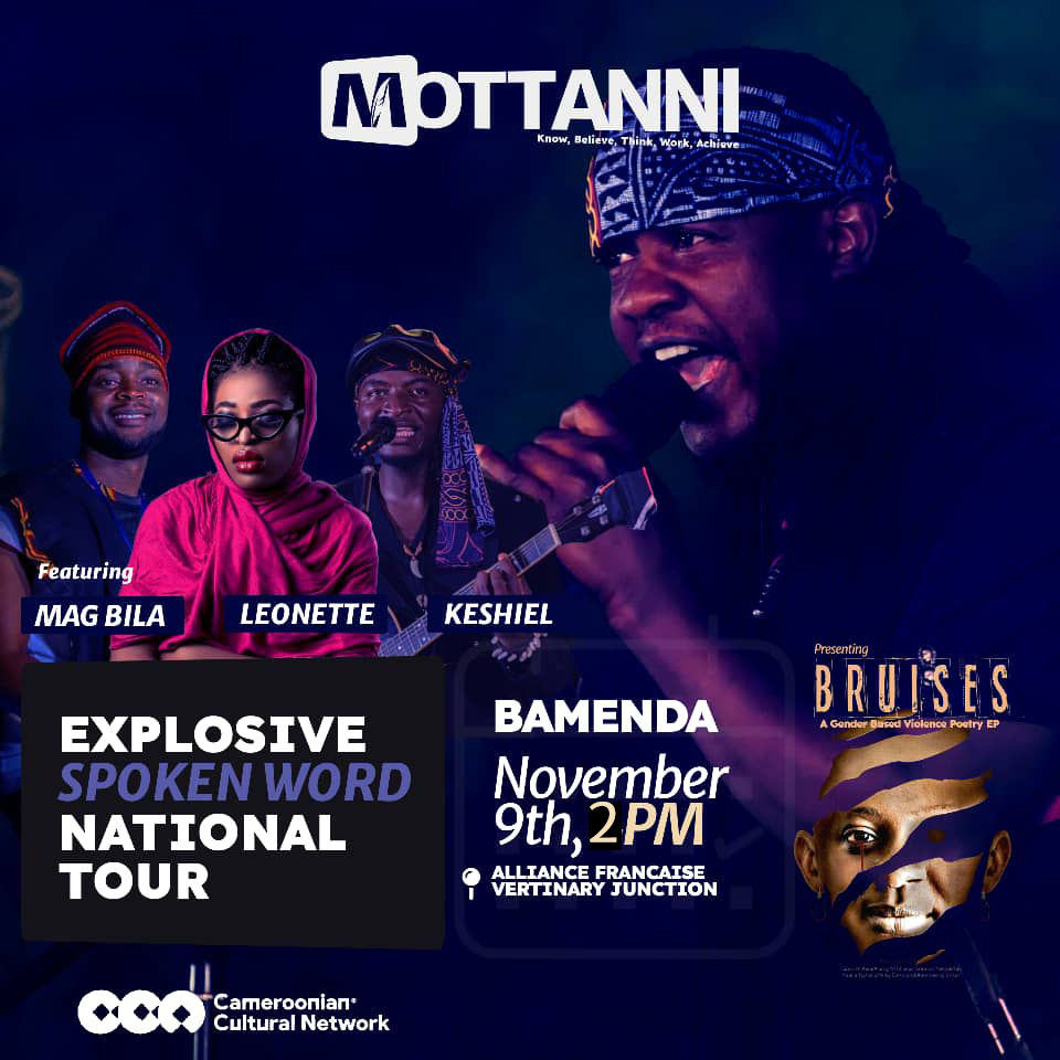 Mottanni Bruises Tour Bamenda flyer